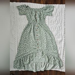 Cupshe Floral Dress, Size Small, High Low,